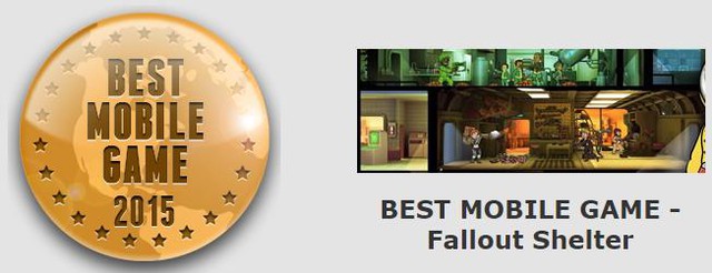 
Best Mobile Game (Game Mobile hay nhất) – Fallout Shelter.
