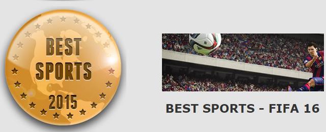 
Best Sports (Game thể thao hay nhất) – FIFA 16.
