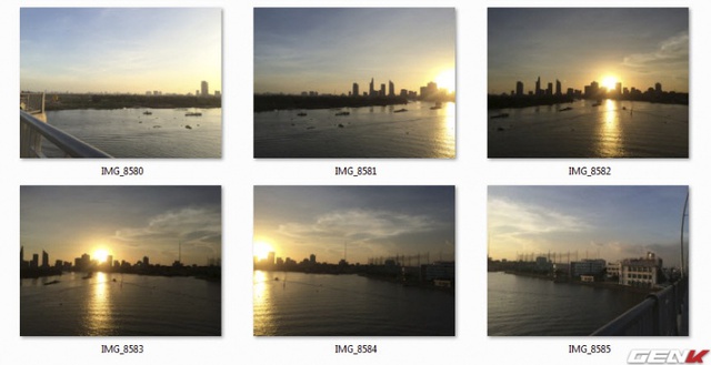 Chụp từ 6 - 8 tấm mới có thể ghép được một bức ảnh panorama.