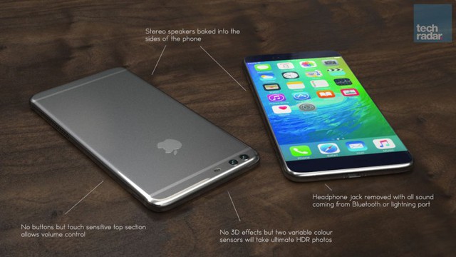  Ảnh concept về chiếc iPhone 7 - mỏng hơn khi không còn jack 3,5mm. 