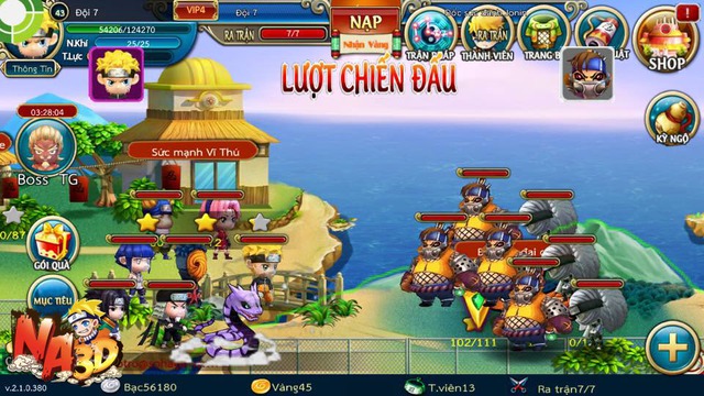 Như Ý thích thú với những game mobile Naruto sở hữu hiệu ứng skill chuẩn 3D