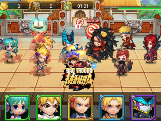 Đấu Trường Manga: Liệu Team của Songoku có phá nát được Team Ninja làng Lá của Naruto?