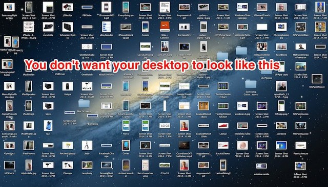 Đừng bao giờ để Desktop của bạn trông như thế này...