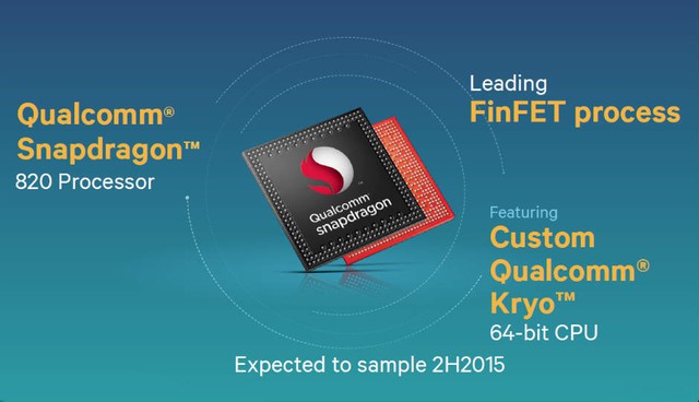   Snapdragon 820 được thiết kế dựa trên quy trình 14nm FinFET của chính Samsung 