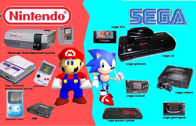 Nintendo và Sega là hai nhà sản xuất game console hàng đầu thế giới ở thập niên 80, 90