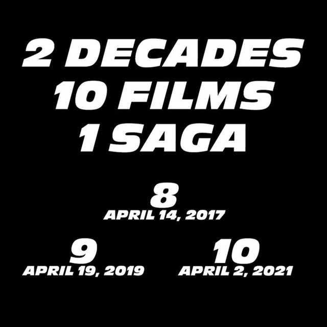 
Poster mà Vin Diesel đã tiết lộ: 2 thập kỷ - 10 bộ phim - 1 truyền kỳ
