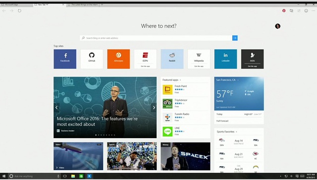 Edge sẽ là trình duyệt tương lai của Microsoft.