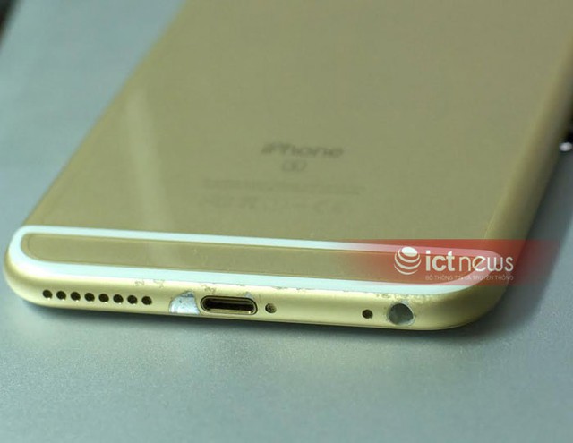 Một chiếc iPhone 6S Plus bị tróc sơn.