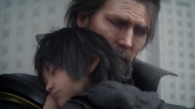 
Người chơi có khóc hay không thì chưa rõ, nhưng trong Final Fantasy XV đã có cảnh tượng vua cha khóc khi ôm Noctis vào lòng.
