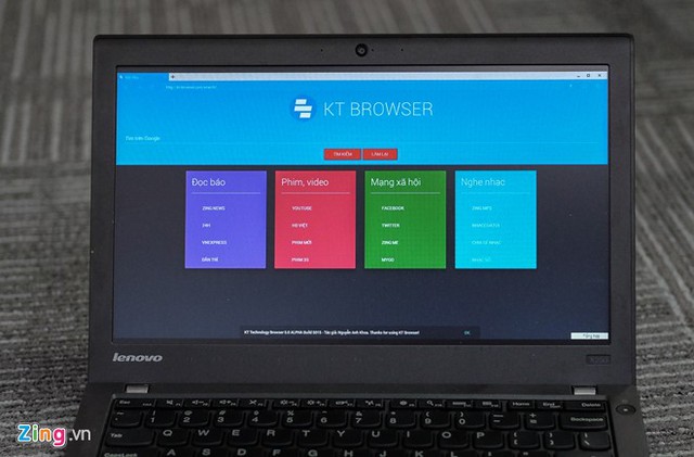 KT Browser của Nguyễn Anh Khoa đã trải qua 5 phiên bản và đang được hoàn thiện, sửa lỗi từng ngày.