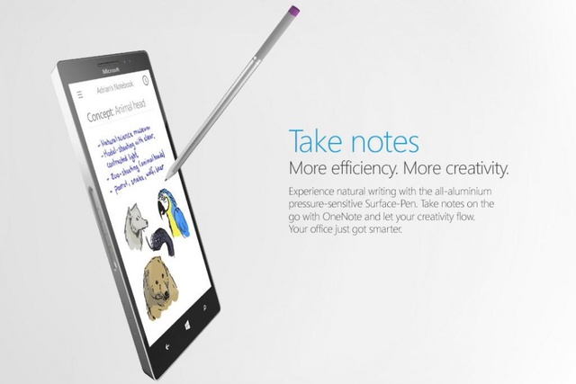 Bút stylus Surface Pen chính là vũ khí giúp Surface Phone đối đầu dòng Galaxy Note của Samsung 