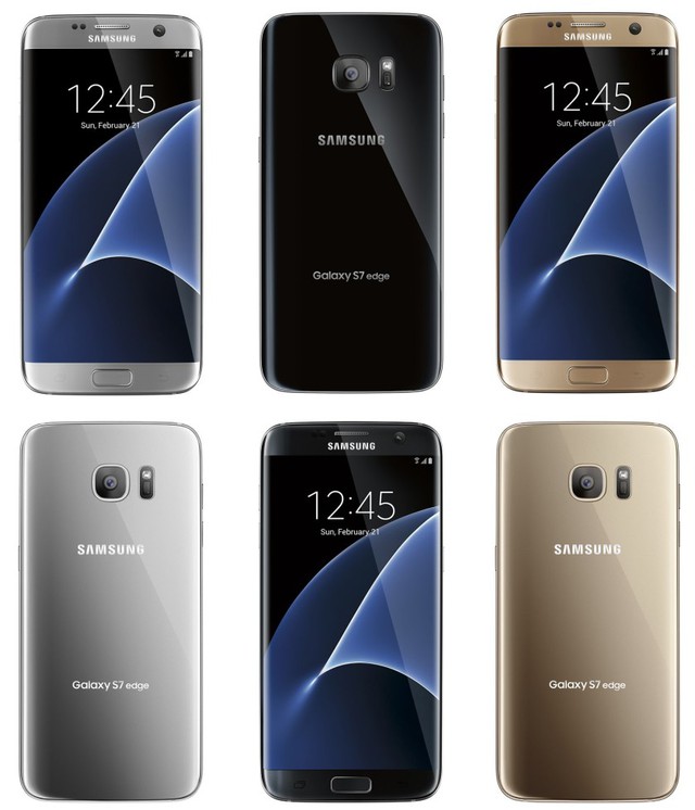  Lộ ảnh 3 phiên bản màu sắc vàng, bạc và đen của siêu phẩm Galaxy S7. 