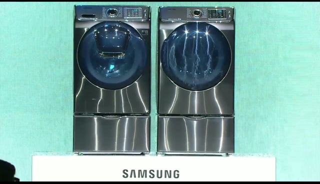  Bộ đôi máy giặt và máy sấy quần áo Samsung giới thiệu tại CES 2016. 