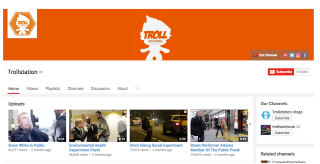 Kênh YouTube Trollstation