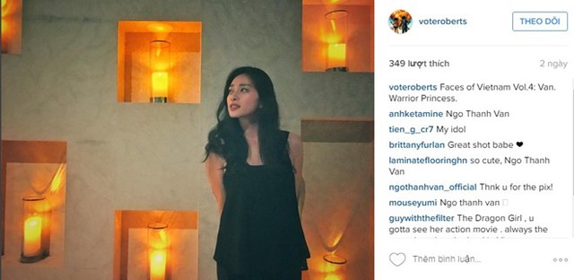 
Jordan Vogt-Roberts dành lời có cánh cho Ngô Thanh Vân trên tài khoản Instagram.
