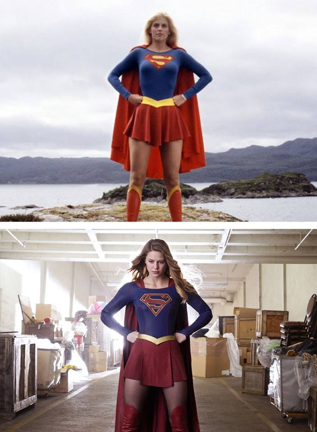  Supergirl 1984 và 2015: nói gì thì nói, các tín đồ phim ảnh vẫn hâm mộ Supergirl của ngày hôm qua hơn. Tivi màn hình lồi tuy không còn là xu hướng, nhưng vậy mới đúng là Supergirl 
