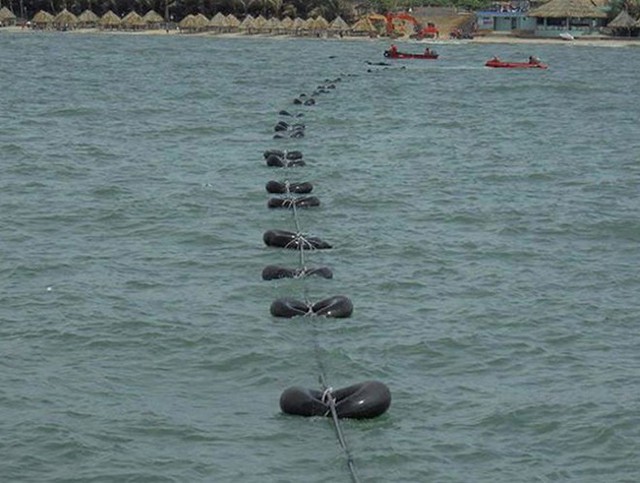 Hình ảnh tuyến cáp quang biển AAE-1 cập bờ tại Vũng Tàu. Ảnh: Viettel.