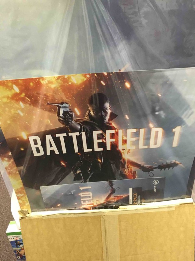 
Một tấm áp phích khác được chụp trong cửa hàng game phần nào khẳng định cái tên Battlefield 1 là chính xác.
