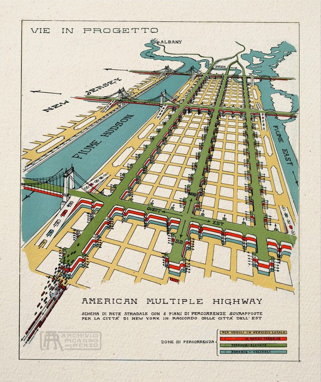  Bản vẽ American Multiple Highway của Renzo Picasso. 