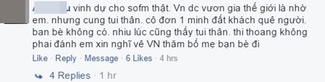 
Cho em ấy về quê thăm gia đình và bạn bè đi...
