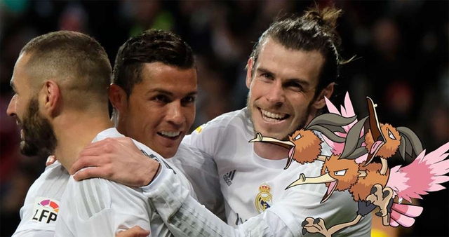 
Bộ 3 Benzema-Bale-CR7 của Real Madrid đích thị là chú Dodrio 3 đầu rồi
