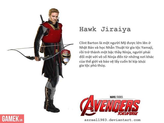 
Hawkeye + Ninja Jiraiya = Hawk Jiraiya
