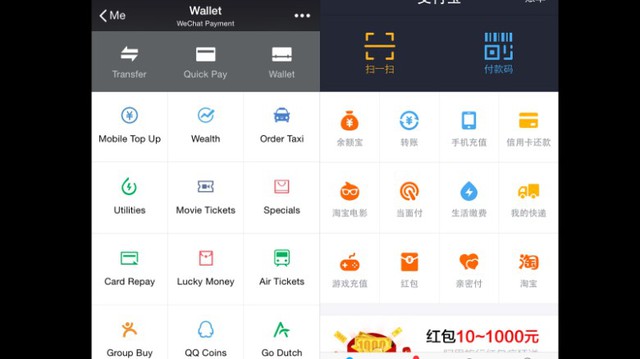  Dịch vụ tin nhắn OTT WeChat cho phép người dùng Trung Quốc thanh toán trực tuyến một cách dễ dàng. 