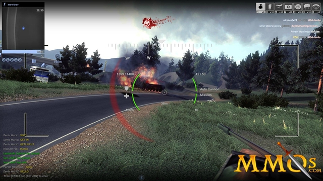 
Điều khiển chiến xa và máy bay trong Red Crucible: Firestorm
