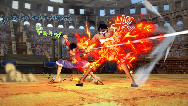 
Cảnh chiến đấu trong One Piece: Burning Blood
