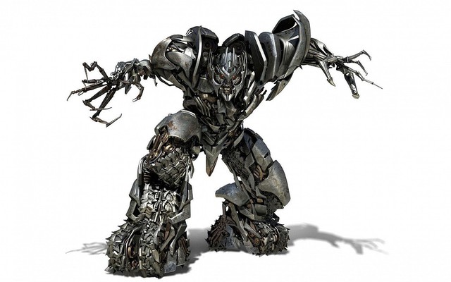 
Thiết kế của Megatron trong Transformers 2: Revenge of the Fallen với bánh xích xe tank ở hai chân.
