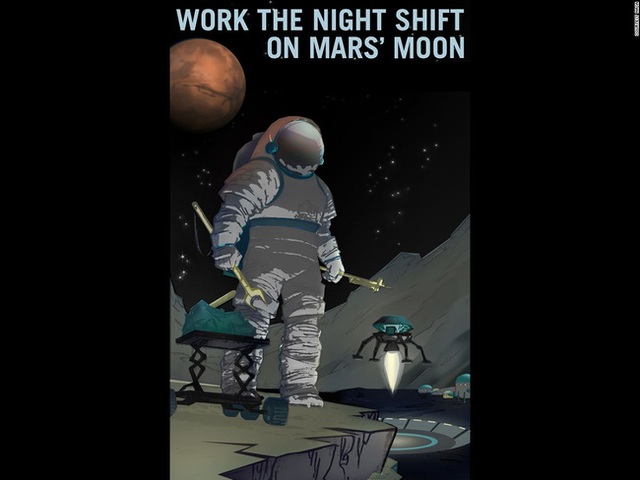  Làm việc ca đêm trên mặt trăng sao Hỏa. 