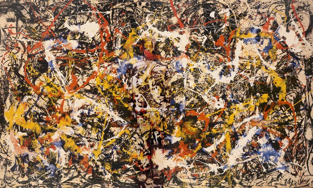 Hoàn toàn không thể tìm ra anh giữa bức tranh của Jackson Pollock.