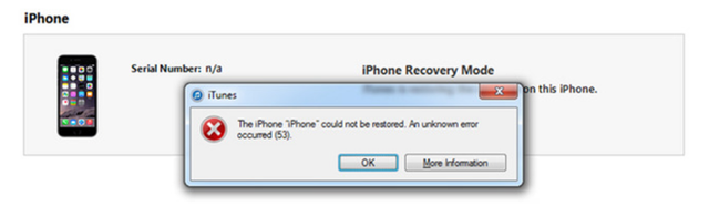  Lỗi 53 trên iPhone hiện tại vô phương cứu chữa 