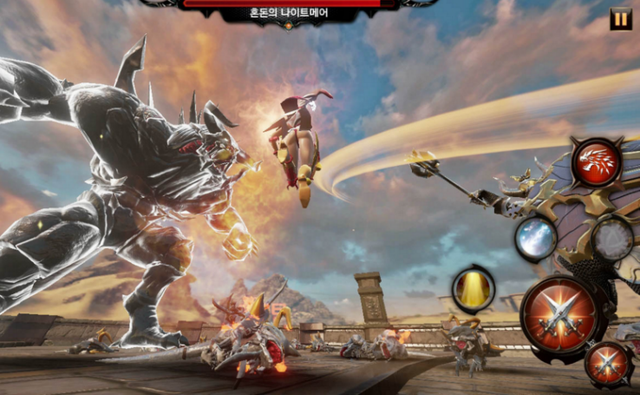 
Người chơi Heroes Genesis sẽ được điều khiển một đội hình chiến đấu gồm 3 thành viên.
