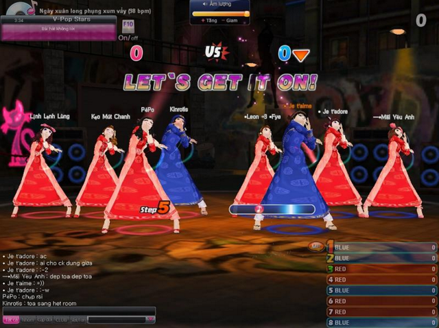
Các nhân vật trong game Audition vô tư nhảy Hiphop với quần áo truyền thống Việt Nam.
