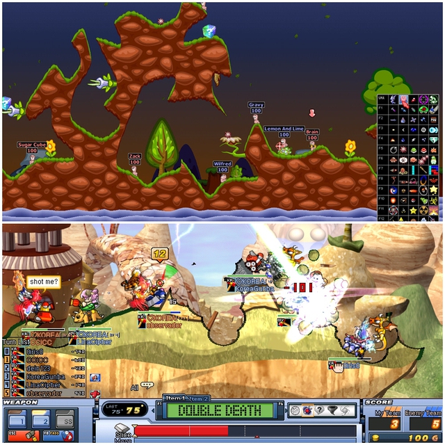 
Worms và Gunbound là hai tựa game đặt nền móng cho dòng bắn súng tọa độ này tại Việt Nam từ những năm 2000
