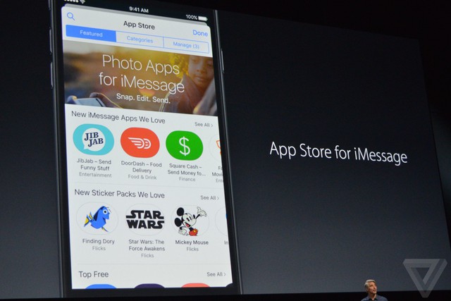 Chợ ứng dụng không phải của iOS mà là của riêng iMessage.