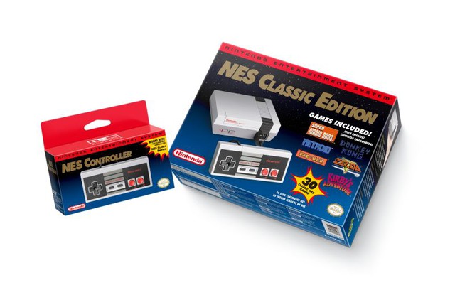 
Hình ảnh mẫu máy chơi game Ninteno Entertainment System (NES) mới.
