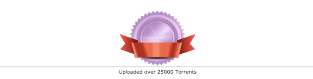 Khi tải lên 25.000 Torrent khác nhau, bạn sẽ có danh hiệu này trên KickAssTorrent.