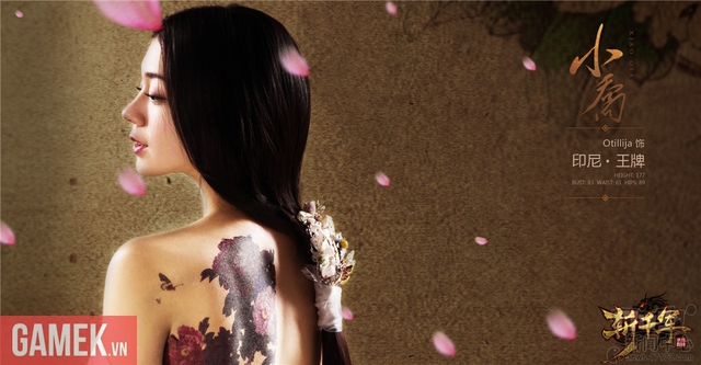 
Người mẫu lai Ấn Độ - Trung Quốc, Alyona trong vai Tiểu Kiều
