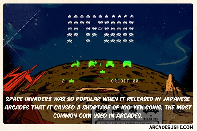 
Space Invader nổi tiếng ở Nhật Bản đến nỗi nó gây ra tình trạng khan hiếm những đồng xu 100 Yên.
