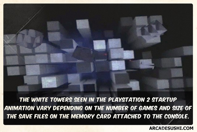
Những khối cột màu trắng xuất hiện khi PS2 khởi động có kích thước thay đổi tùy thuộc vào số lượng và kích cỡ các file save có trong thẻ nhớ đang cắm vào máy.
