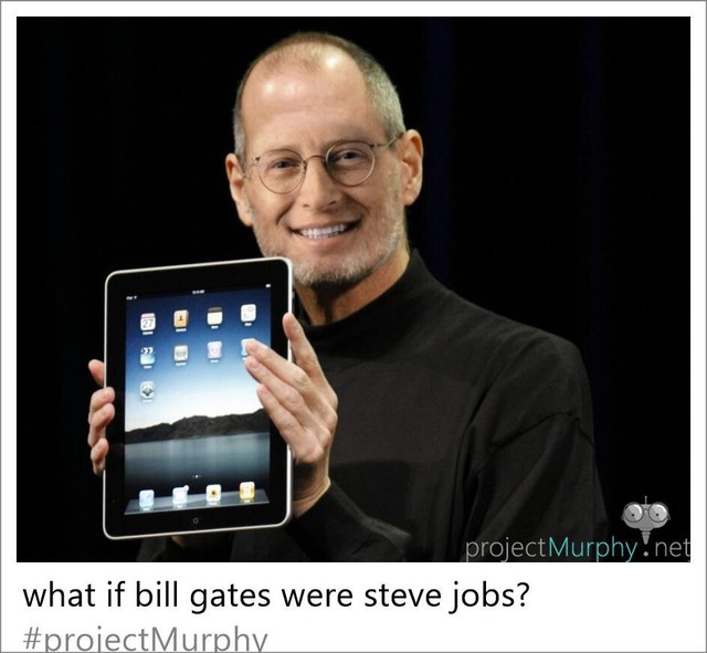  What if Bill Gates were Steve Jobs?. Bill Gates trông như thế nào khi là Steve Jobs? 