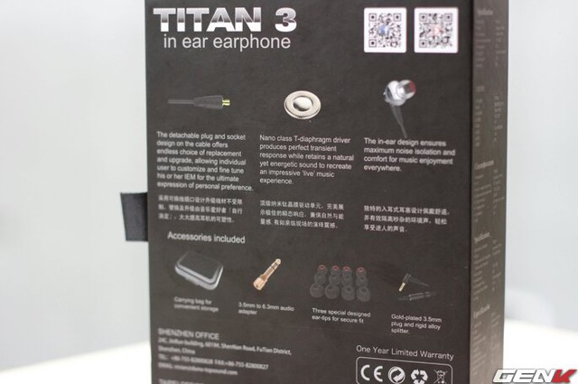 Thông số kĩ thuật cùng những tính năng nổi bật của Dunu Titan 3