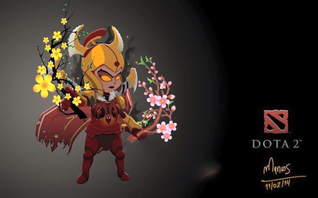 
Legion Commander dũng mãnh với song kiếm “Mai – Đào”.
