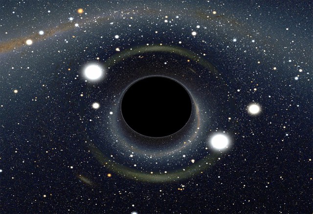 Một hố đen trong vũ trụ
