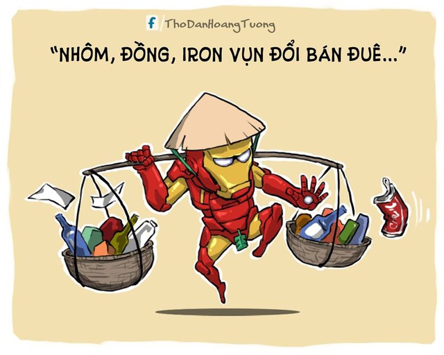 Iron Man thì đi thu mua sắt vụn, hơi trái ngược với gia cảnh siêu giàu trong phim