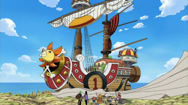 
Tàu hải tặc là một phần không thể thiếu trong One Piece
