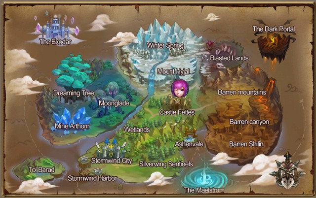 
Các địa danh nổi tiếng như Stormwind, Ashenvale cũng được tái hiện đầy đủ trong WoW Mobile

