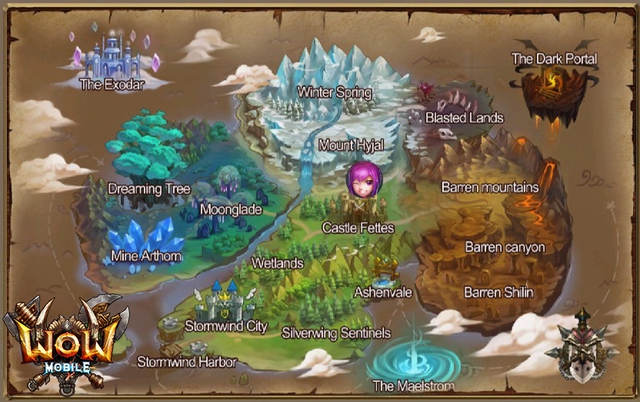 
Các địa danh nổi tiếng ở Warcraft sẽ xuất hiện trong WoW Mobile
